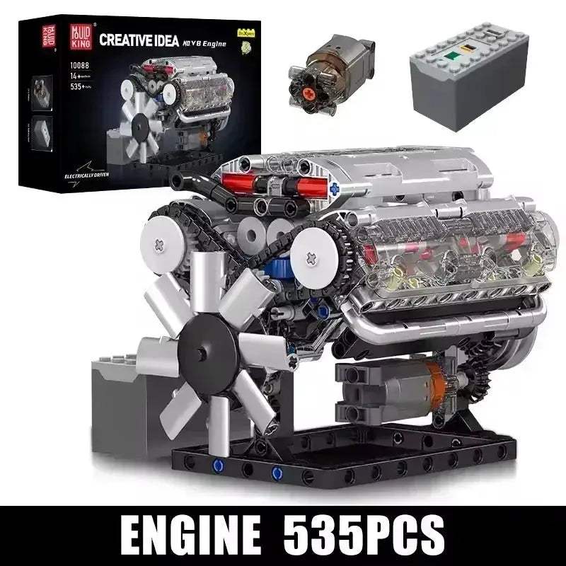 Mould King V8 Engine Building Kit Educational Gift