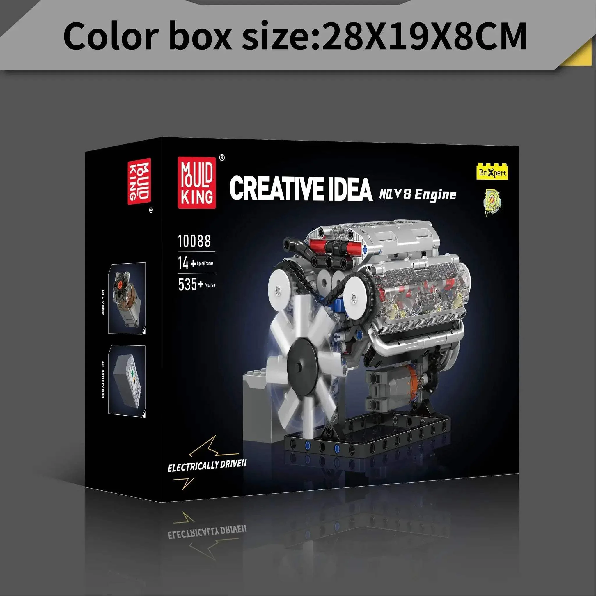 Mould King V8 Engine Building Kit Educational Gift - Image 3