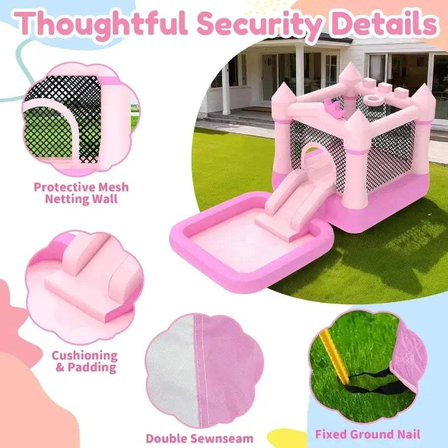 Inflatable Bounce House With Pool Slide For Water Park Safety - Image 4