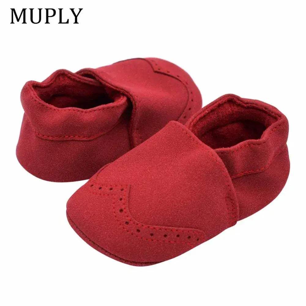 MUPLY Nubuck Leather Baby Shoes Soft Sole For 0 To 18 Months Unisex - Image 5