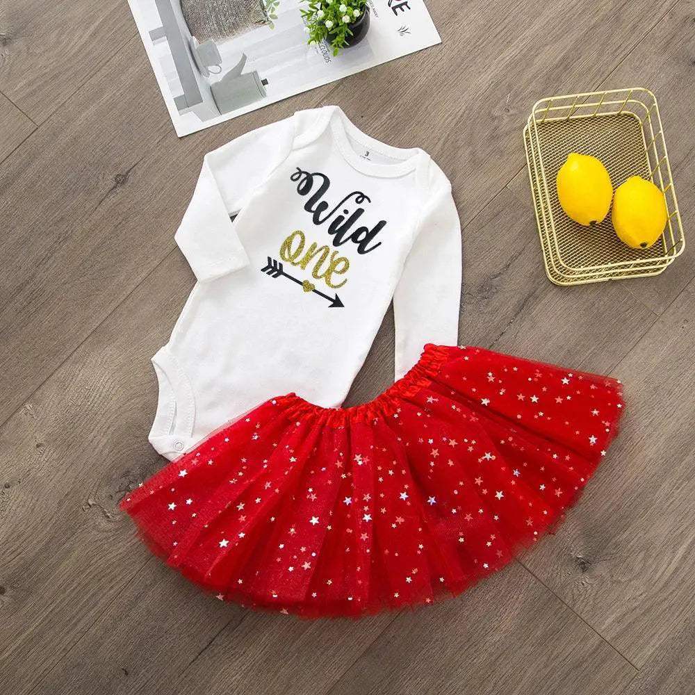 My First Birthday Tutu Dress Set For Baby Girls Premium - Image 15