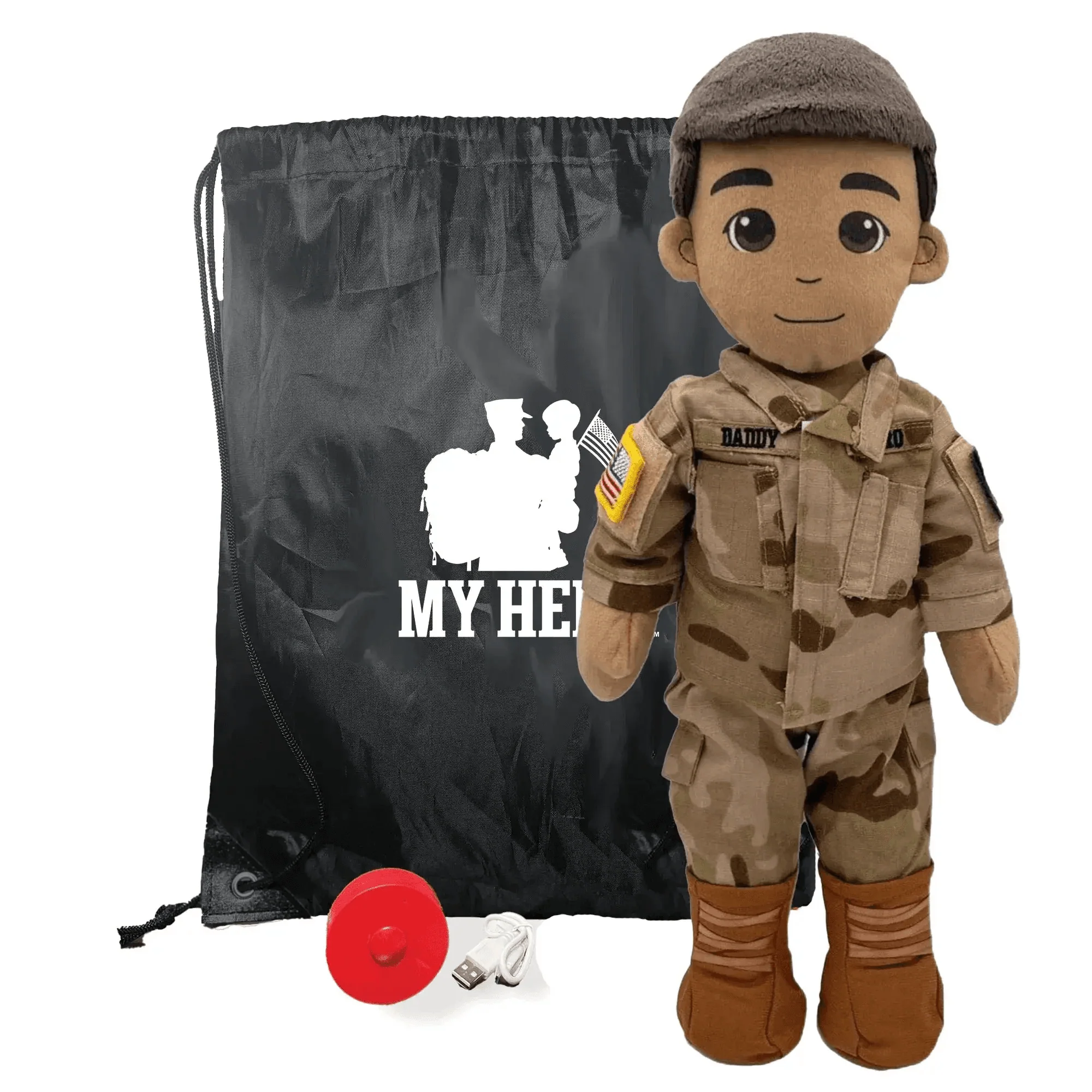 My Hero™ Army Soldier Daddy Doll | Custom Recordable Plush - Image 16