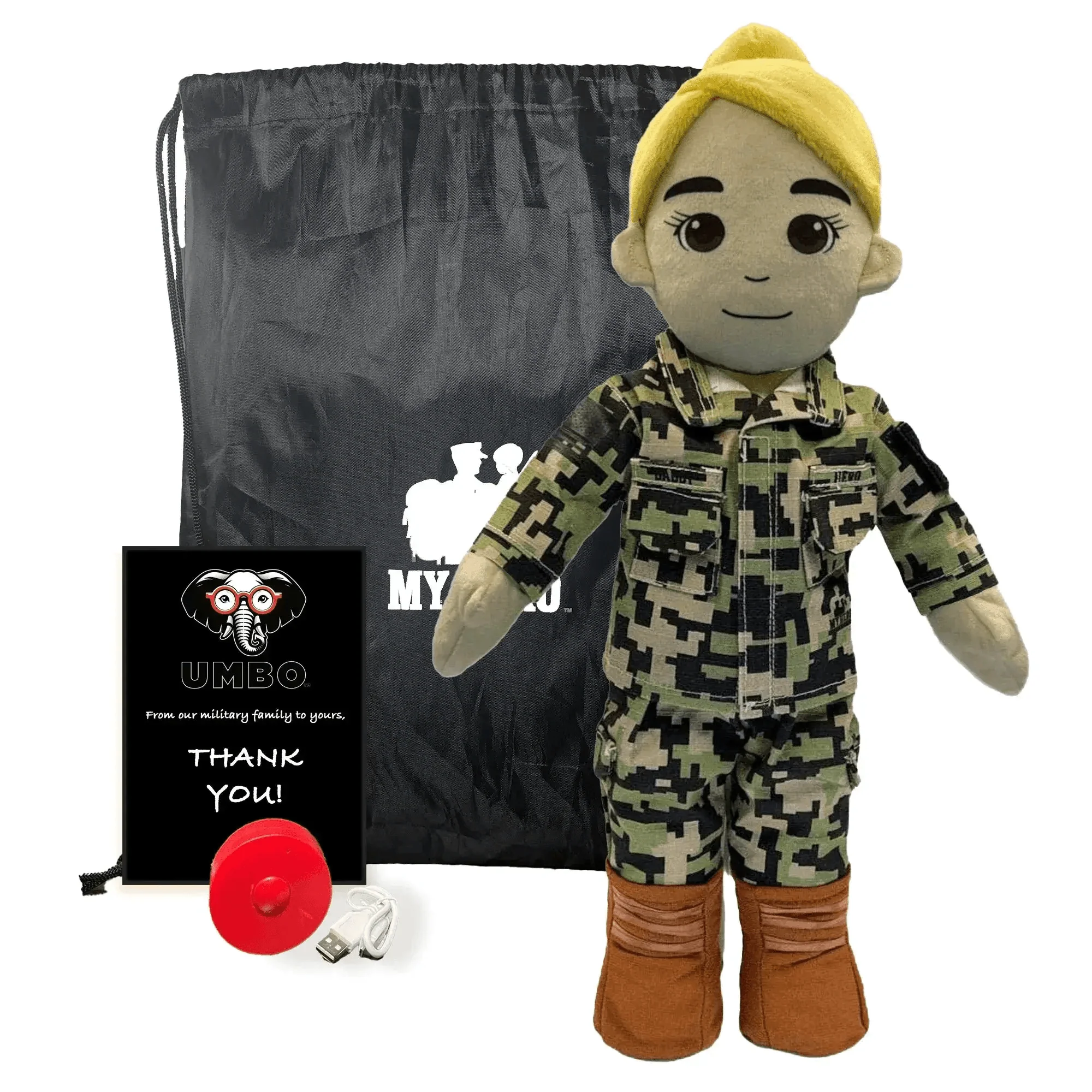 My Hero™ Daddy Doll Navy Sailor | Custom Recordable Plush - Image 17
