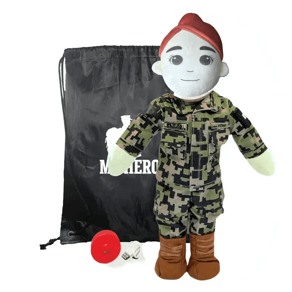 My Hero™ Daddy Doll Navy Sailor | Custom Recordable Plush - Image 29