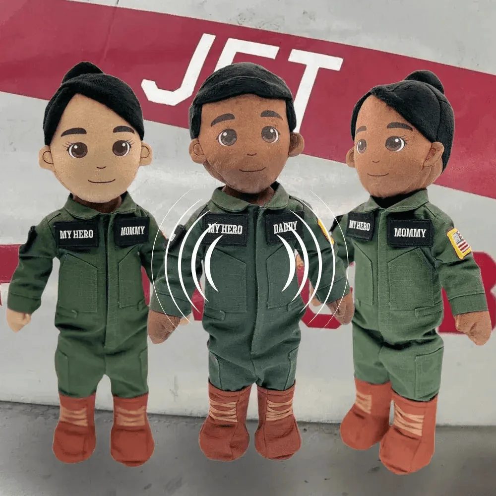 My Hero™ Flight Suit Pilot Daddy Doll | Recordable Plush - Image 2