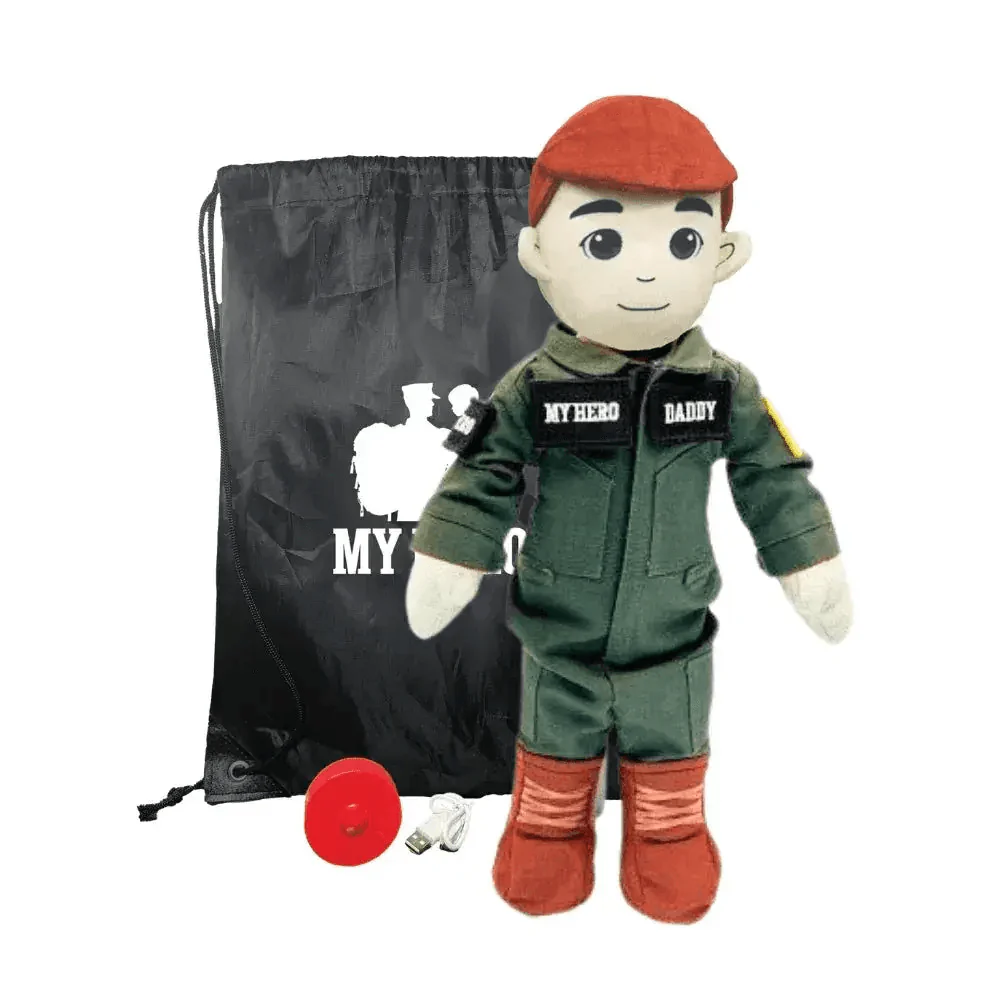 My Hero™ Flight Suit Pilot Daddy Doll | Recordable Plush - Image 28