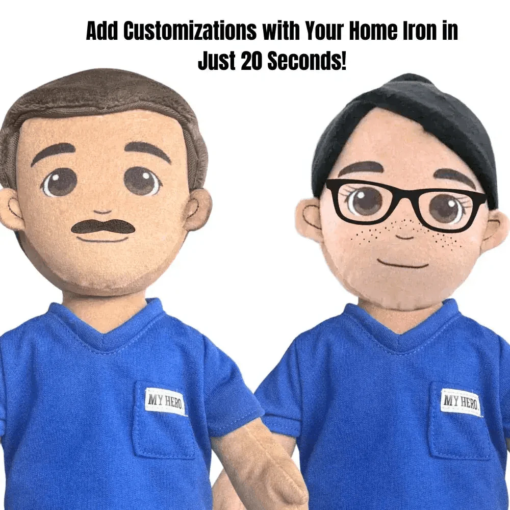 My Hero™ Medical Hero Scrubs | Custom Recordable Plush - Image 6
