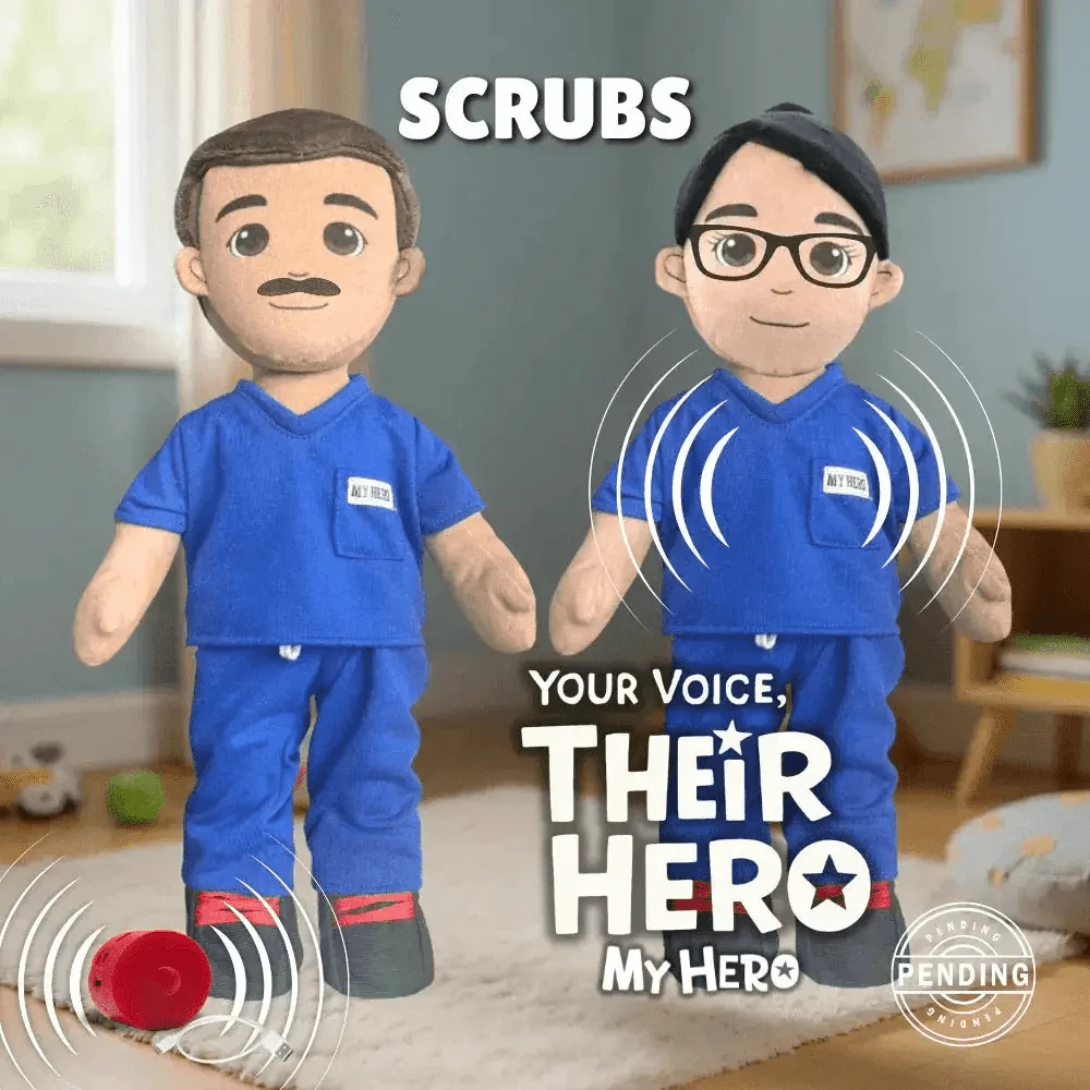 My Hero™ Medical Hero Scrubs | Custom Recordable Plush - Image 8