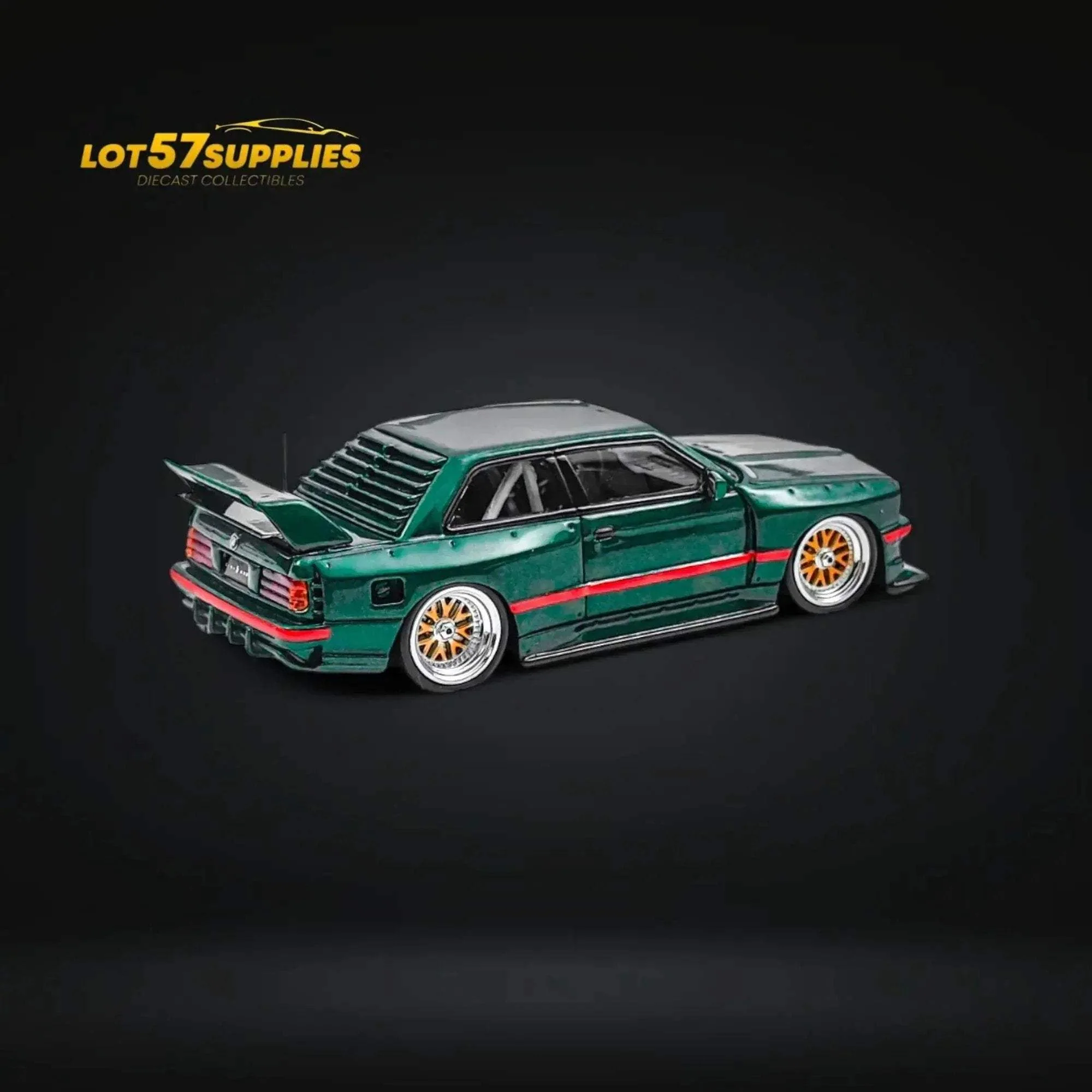 NA BMW E30 Wide-Body Green 1:64 - Image 3