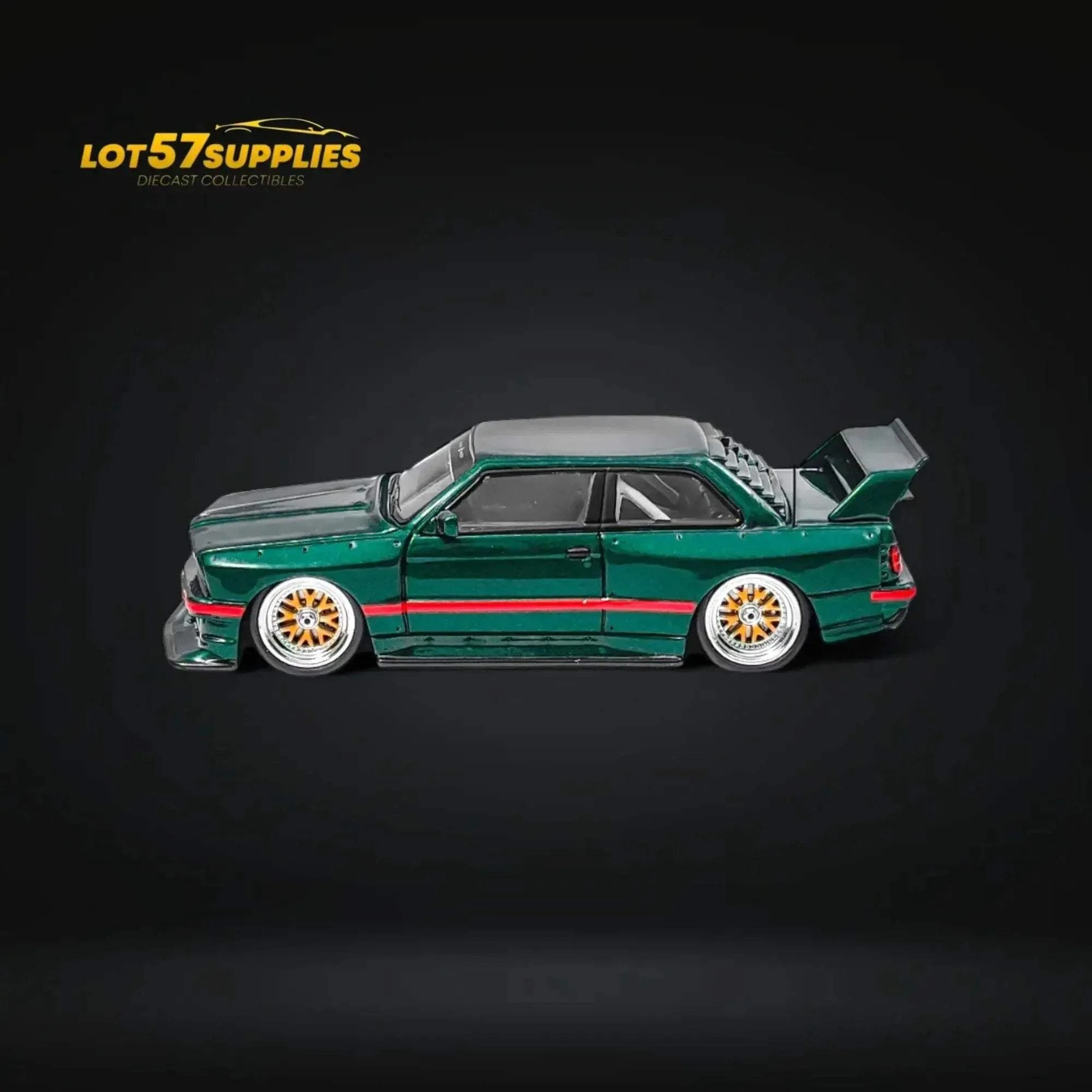 NA BMW E30 Wide-Body Green 1:64 - Image 4