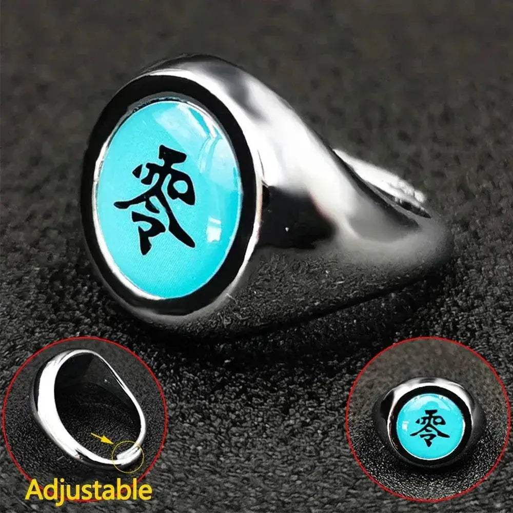 Naruto Shippuden Adjustable Akatsuki Ring Metal Cosplay Accessories Costumes - Image 11