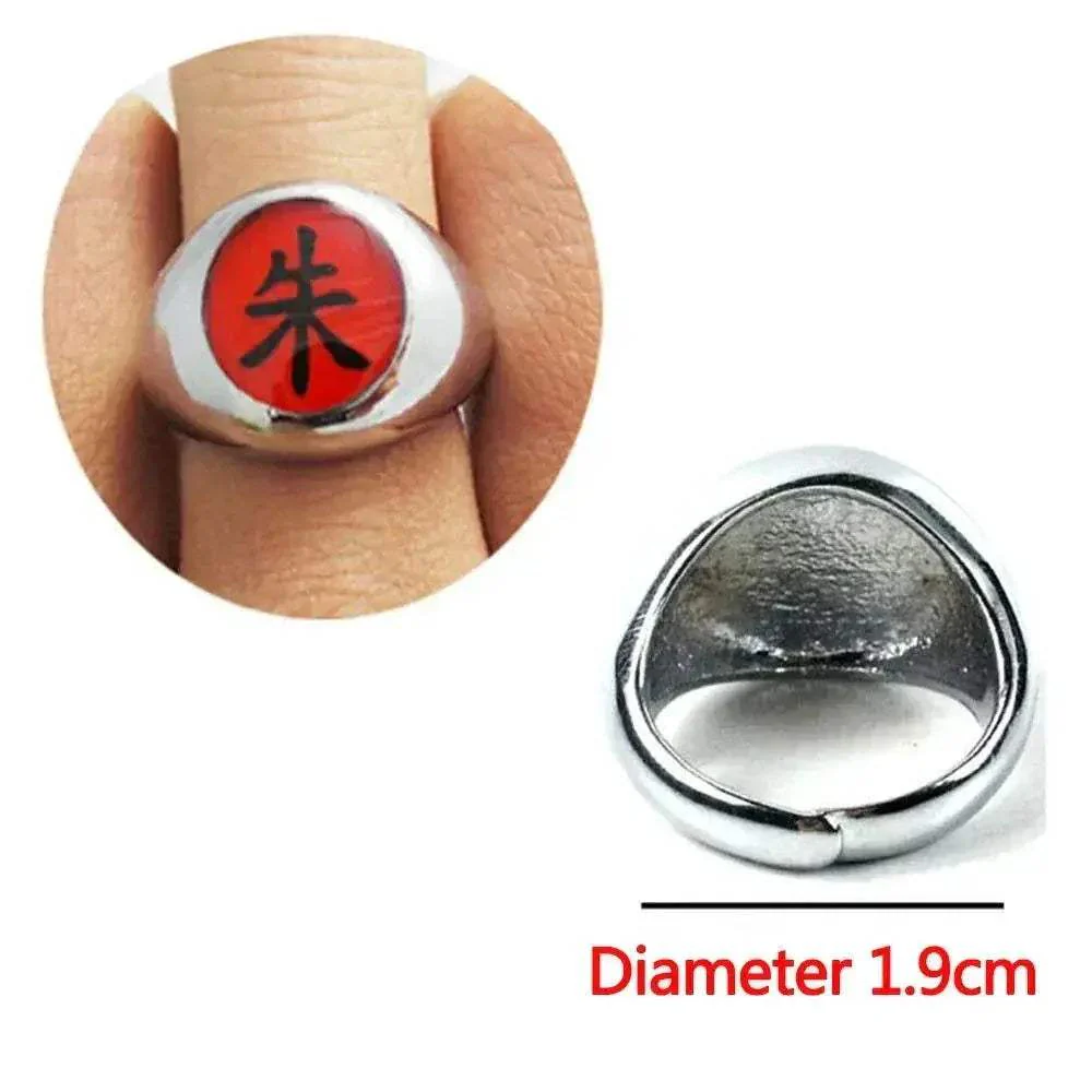 Naruto Shippuden Adjustable Akatsuki Ring Metal Cosplay Accessories Costumes - Image 7