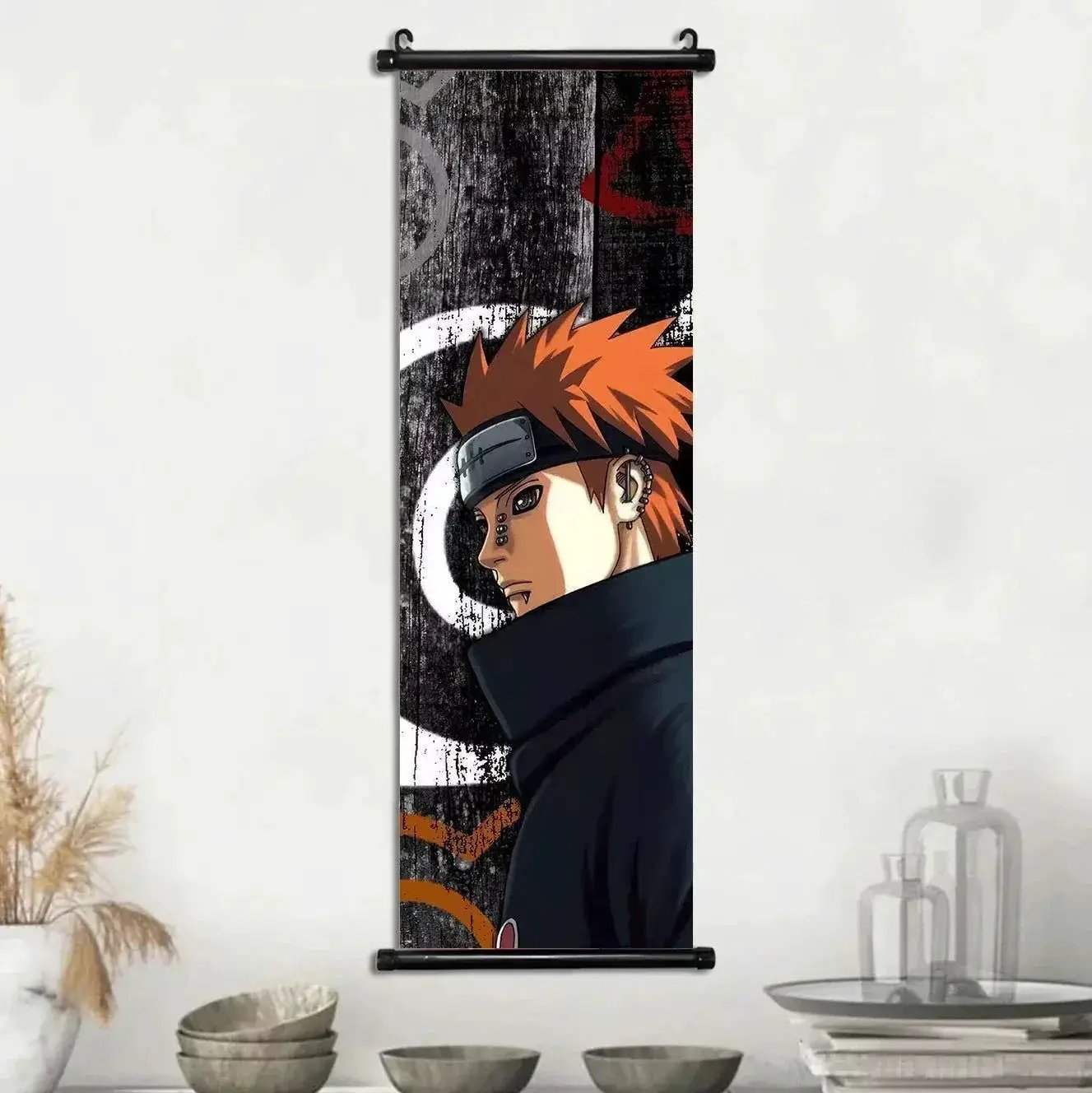 Naruto Shippuden Akatsuki Members Posters, Hot Japanese Anime Poster Scroll Style Canvas Wall Art Wall Hanging Home Decor - Image 34