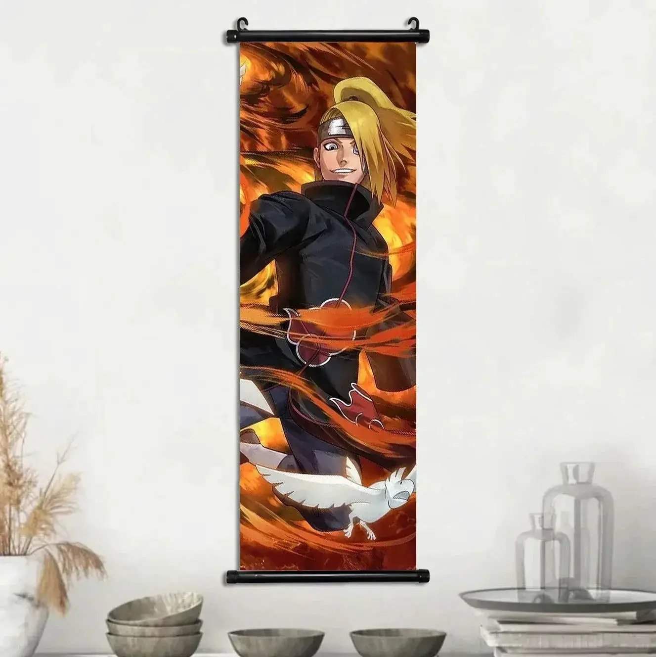 Naruto Shippuden Akatsuki Members Posters, Hot Japanese Anime Poster Scroll Style Canvas Wall Art Wall Hanging Home Decor - Image 36
