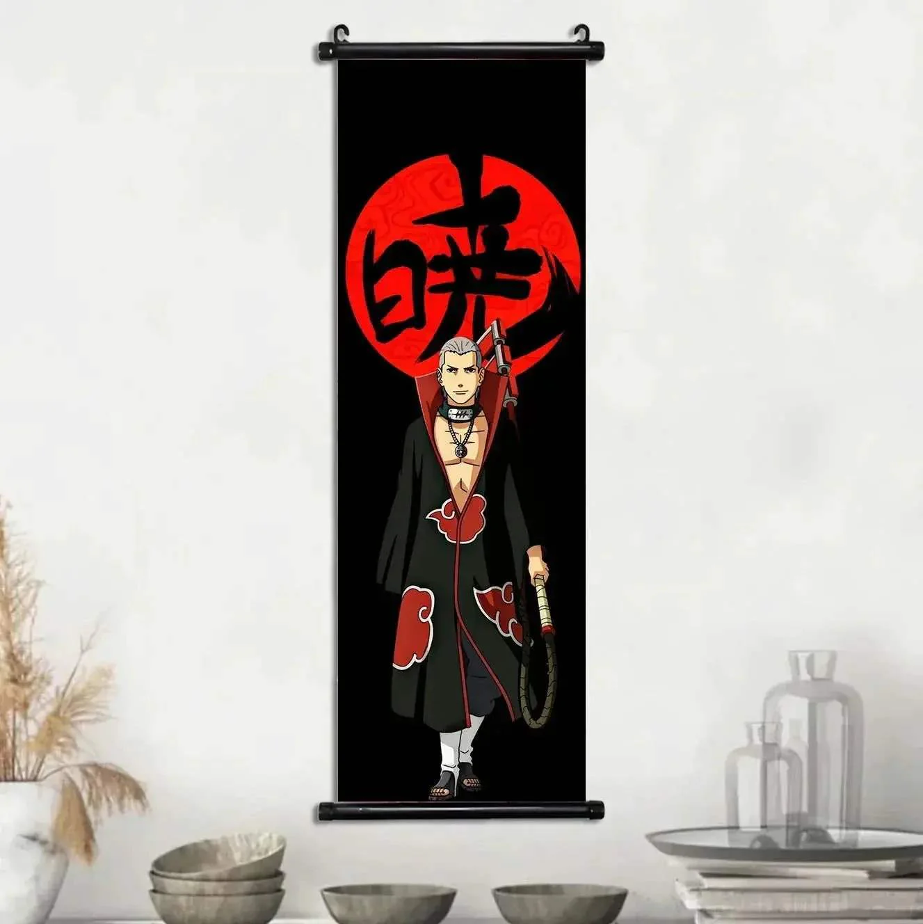 Naruto Shippuden Akatsuki Members Posters, Hot Japanese Anime Poster Scroll Style Canvas Wall Art Wall Hanging Home Decor - Image 44