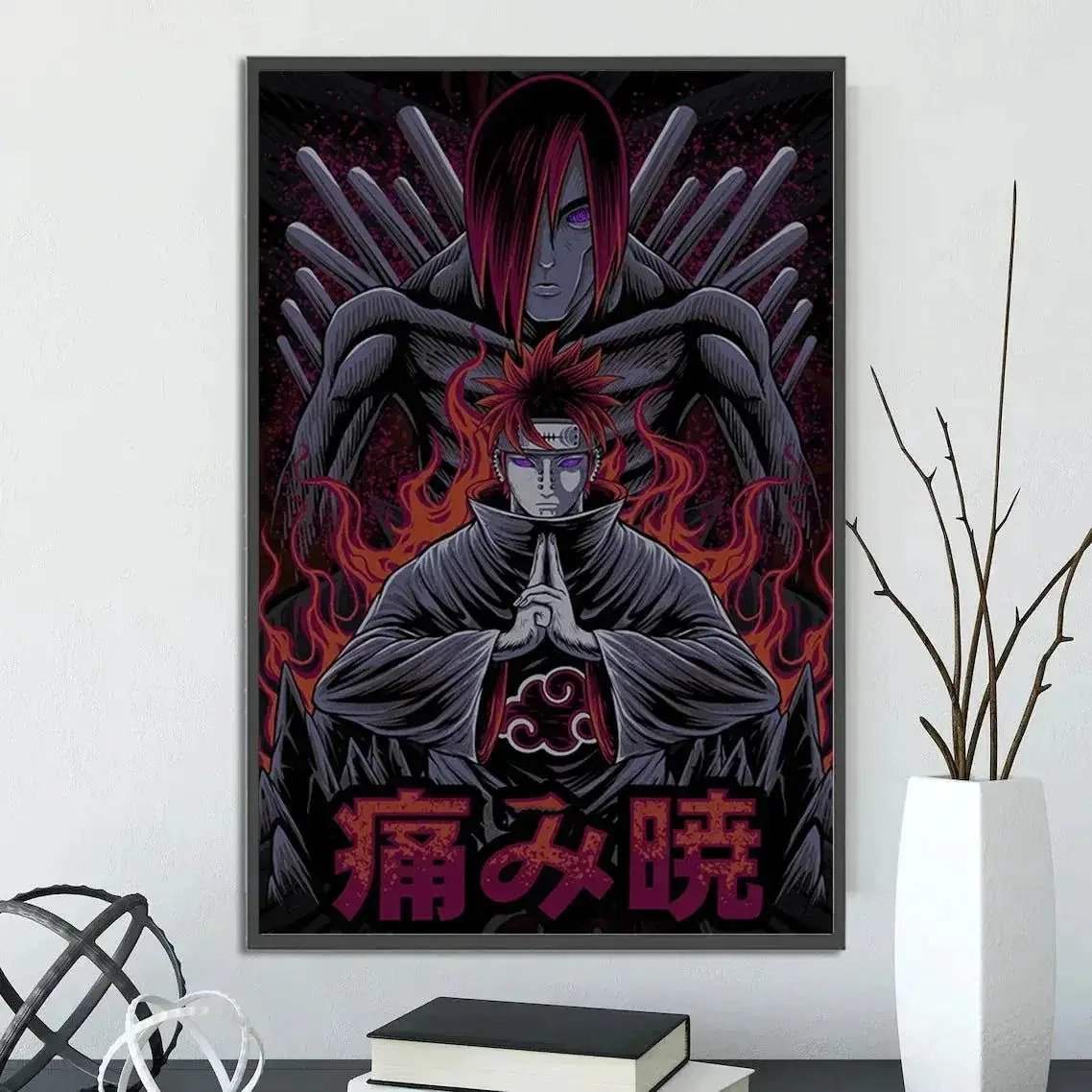 Naruto Shippuden Hot Japanese Self-adhesive Poster, Anime Wallpaper Sasuke Kakashi Itachi Madara and More Wall Art Wall Decors - Image 15