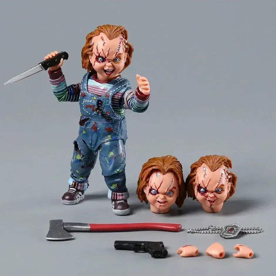 NECA Bride Of Chucky Ultimate CHUCKY Action Figure PVC 10 cm Unisex Collectible Model Toy - Image 2