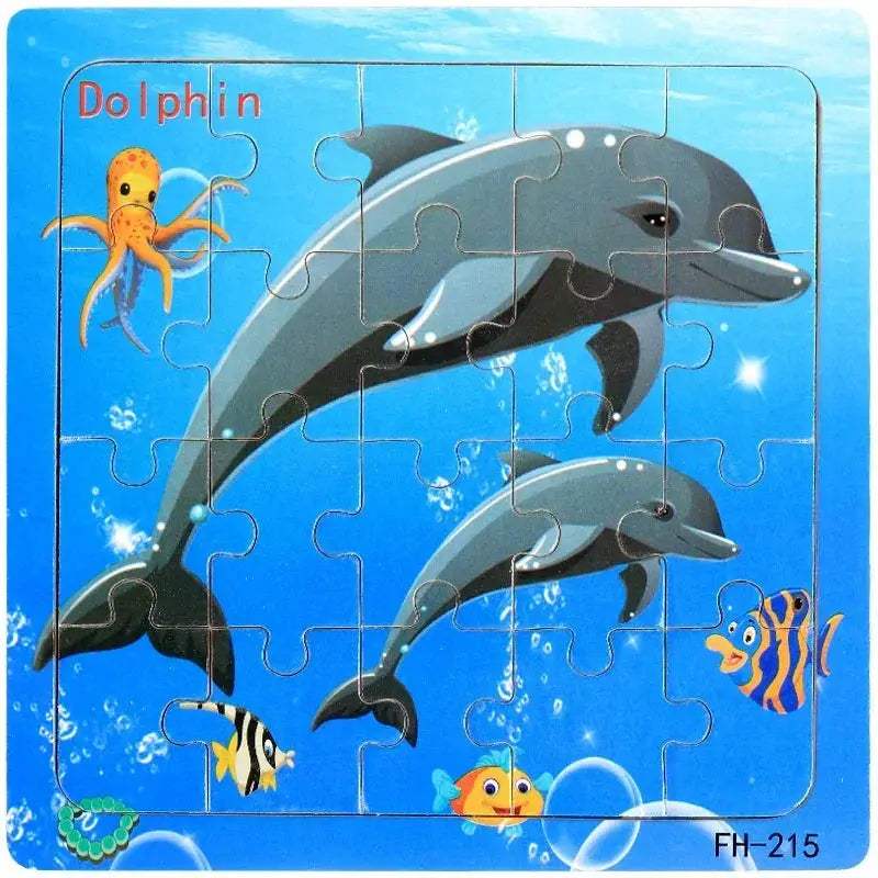 Wooden 3D Puzzle For Kids Ages Three To Six Animals - Image 12