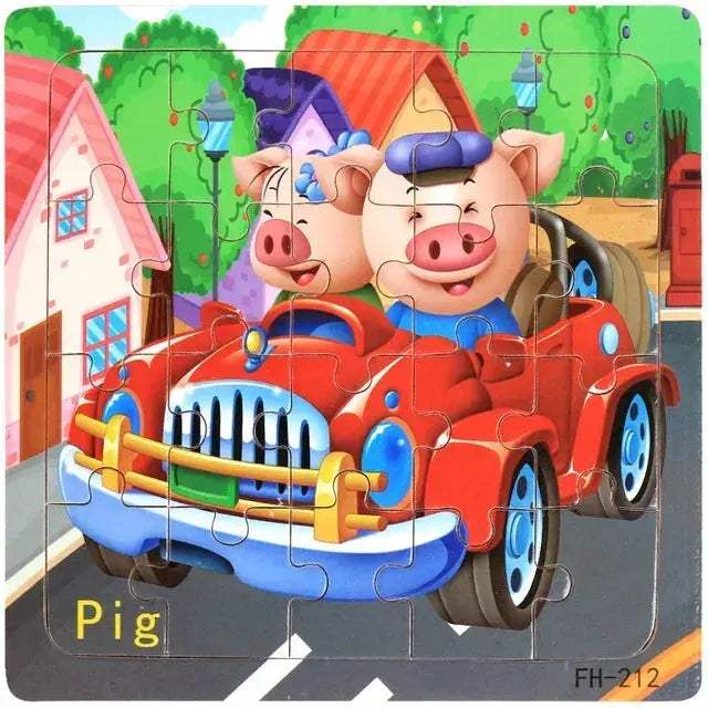 Wooden 3D Puzzle For Kids Ages Three To Six Animals - Image 13