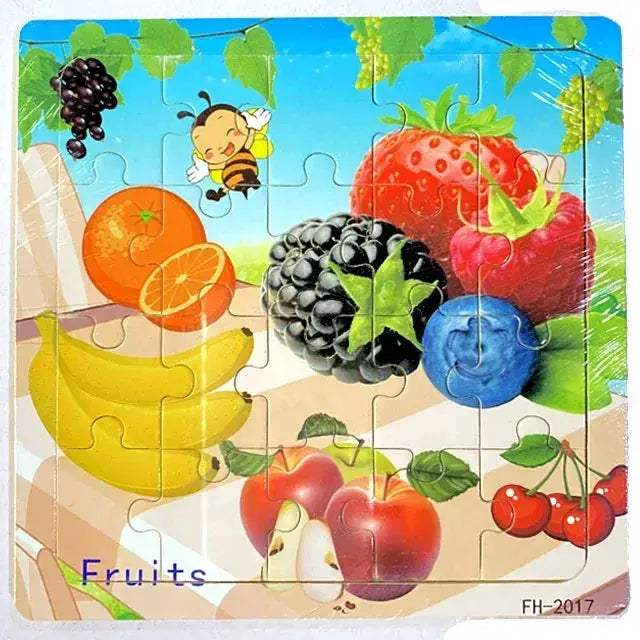 Wooden 3D Puzzle For Kids Ages Three To Six Animals - Image 25
