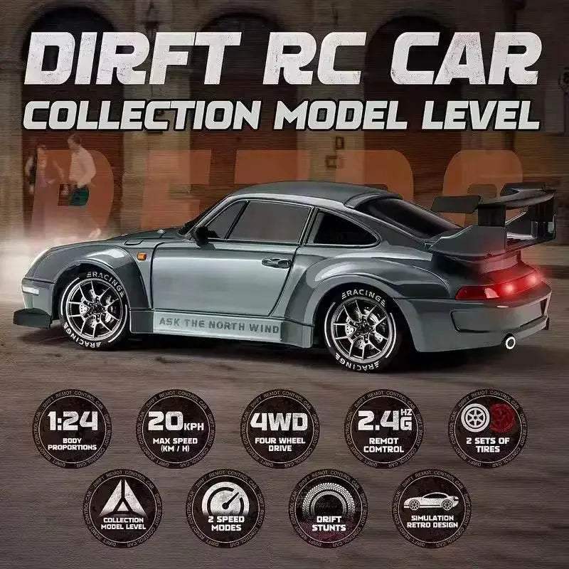 New 4WD Remote Control Car Drift 1 24 Scale For Boys - Image 2