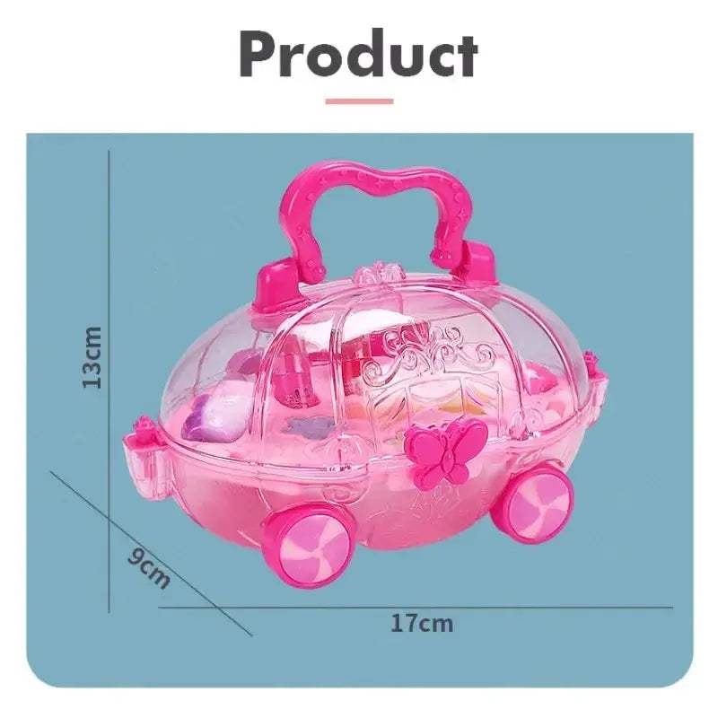 Girls Princess Cosmetic Box Trolley Case For Pretend Play - Image 6