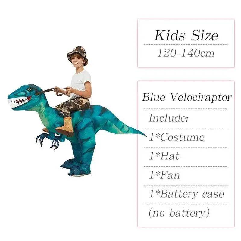 New Inflatable Dinosaur Costume Riding T Rex For Adults - Image 11