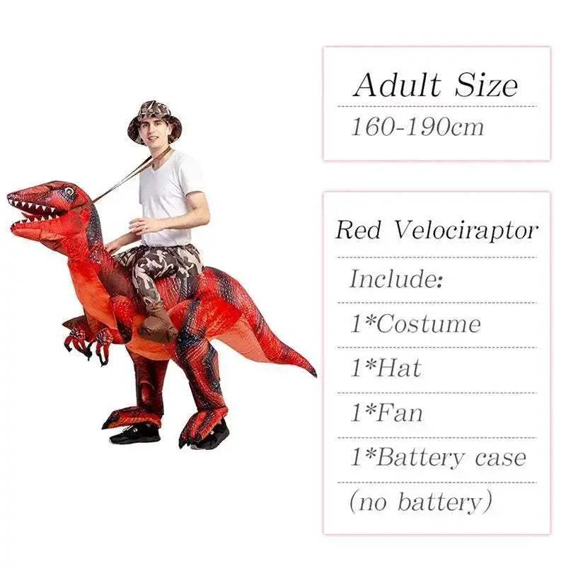 New Inflatable Dinosaur Costume Riding T Rex For Adults - Image 15