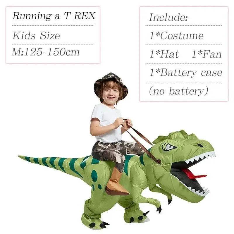 New Inflatable Dinosaur Costume Riding T Rex For Adults - Image 25