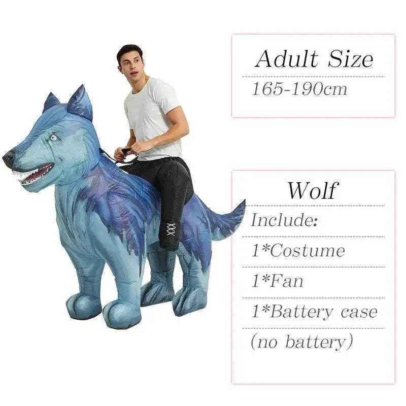 New Inflatable Dinosaur Costume Riding T Rex For Adults - Image 27