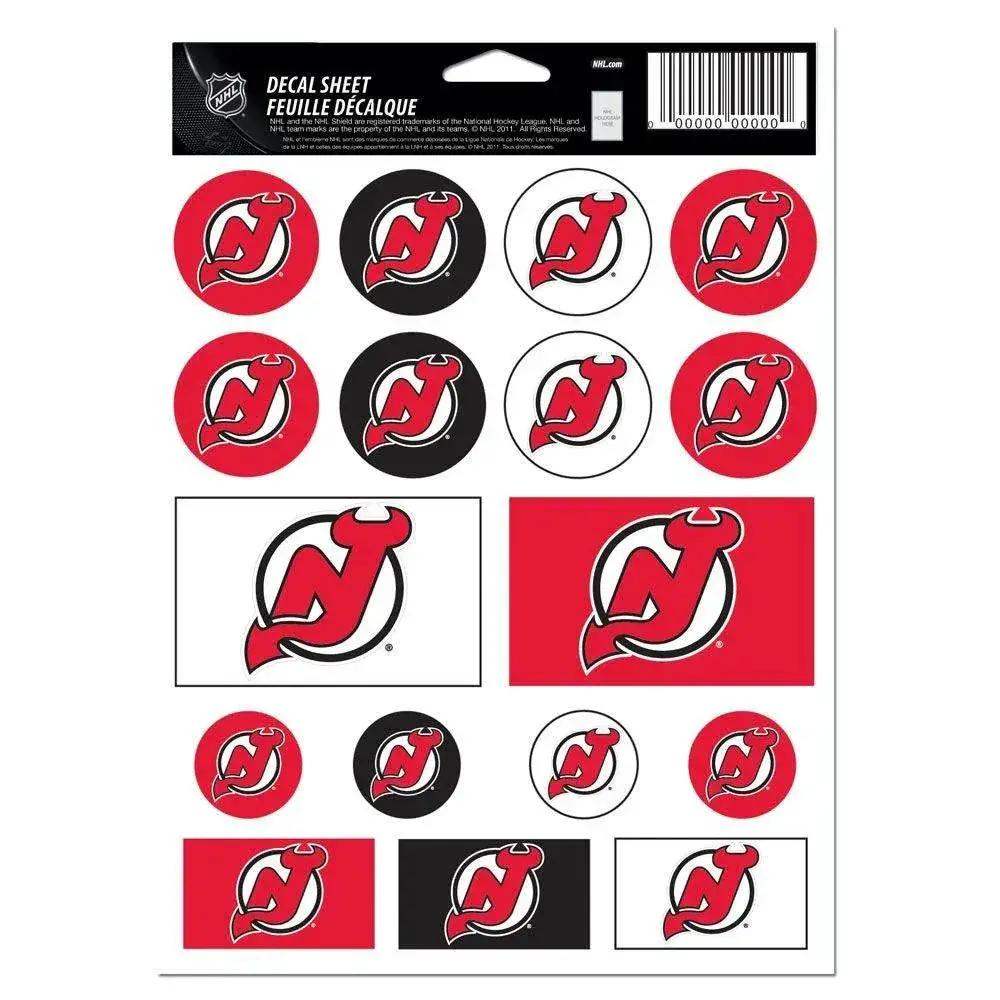 New Jersey Devils Decal Sheet 5x7 Vinyl Stickers Pack
