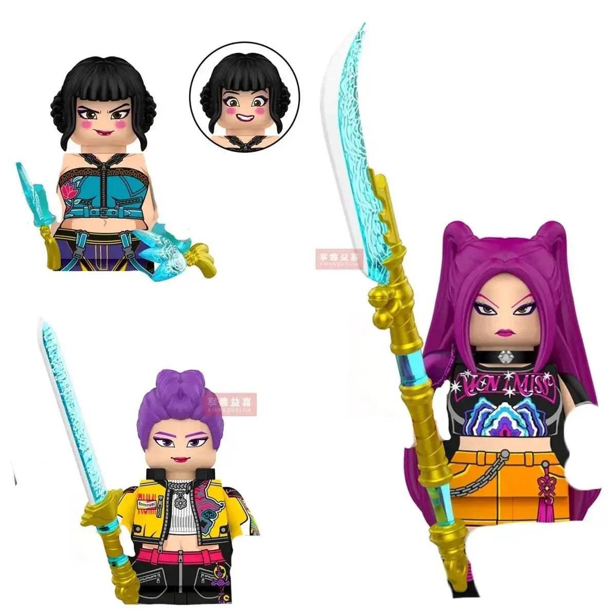 Kpop Demon Hunters Mini Action Figures Building Blocks Desk Decor - Image 10