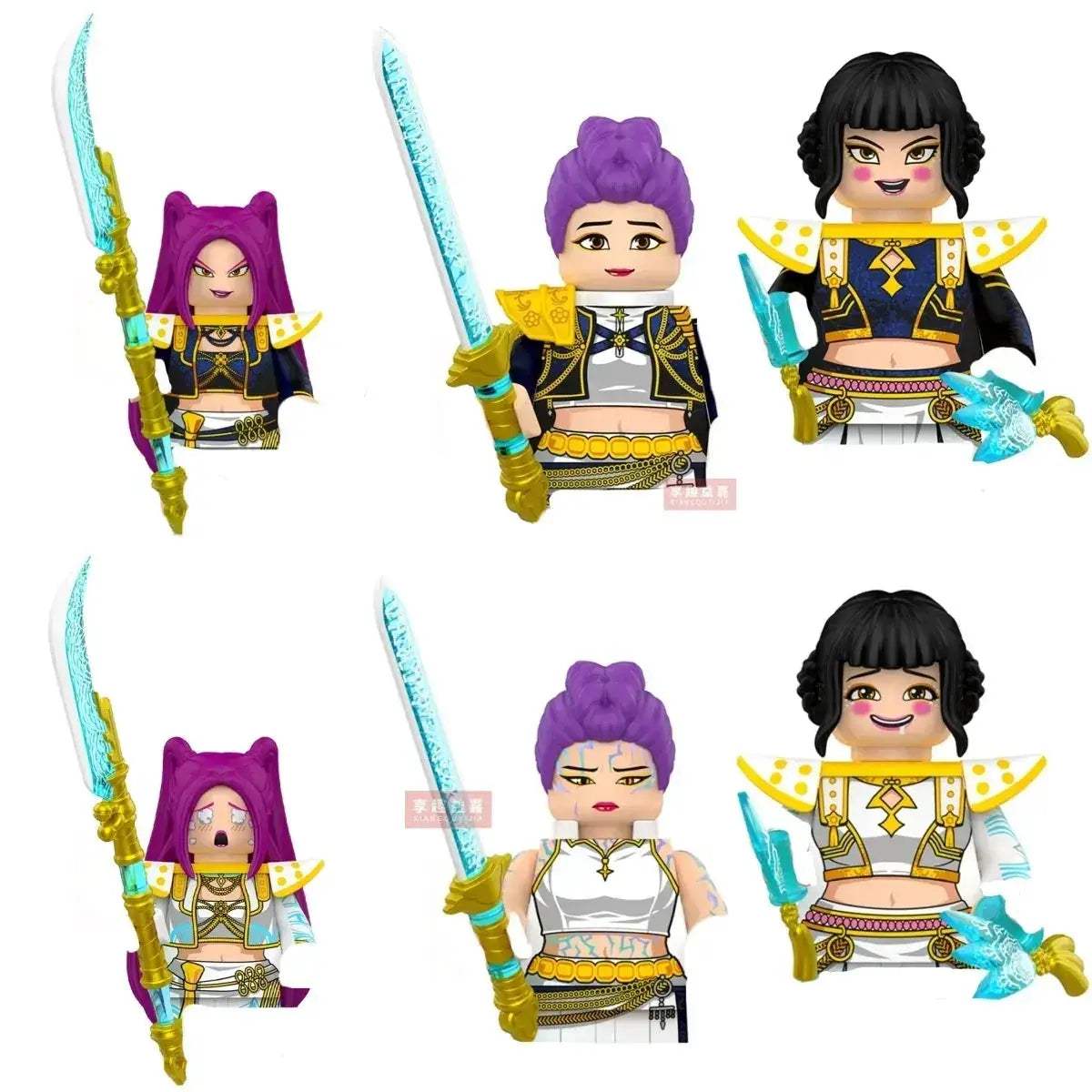 Kpop Demon Hunters Mini Action Figures Building Blocks Desk Decor - Image 3
