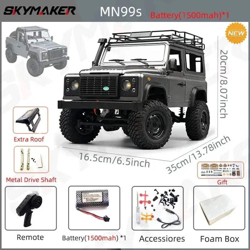 Twelfth Scale RC Car 4WD Rock Crawler RTR Premium Ready - Image 9