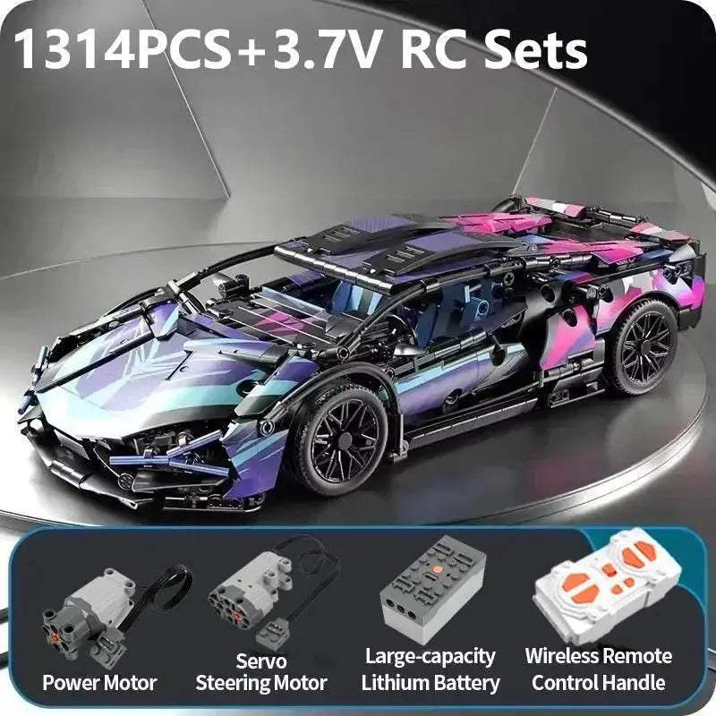 New Premium Building Block Car 1280 Piece Tech Set For Kids - Image 10