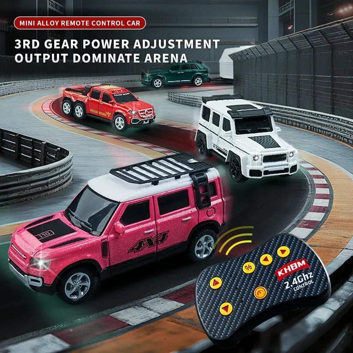 Mini Alloy RC Car Remote Control 60 Minute Run Time - Image 2