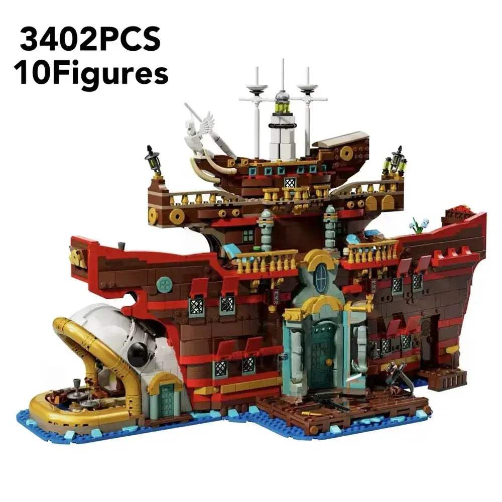 New Style Floating Restaurant Model Kit With Lego Blocks - Image 5