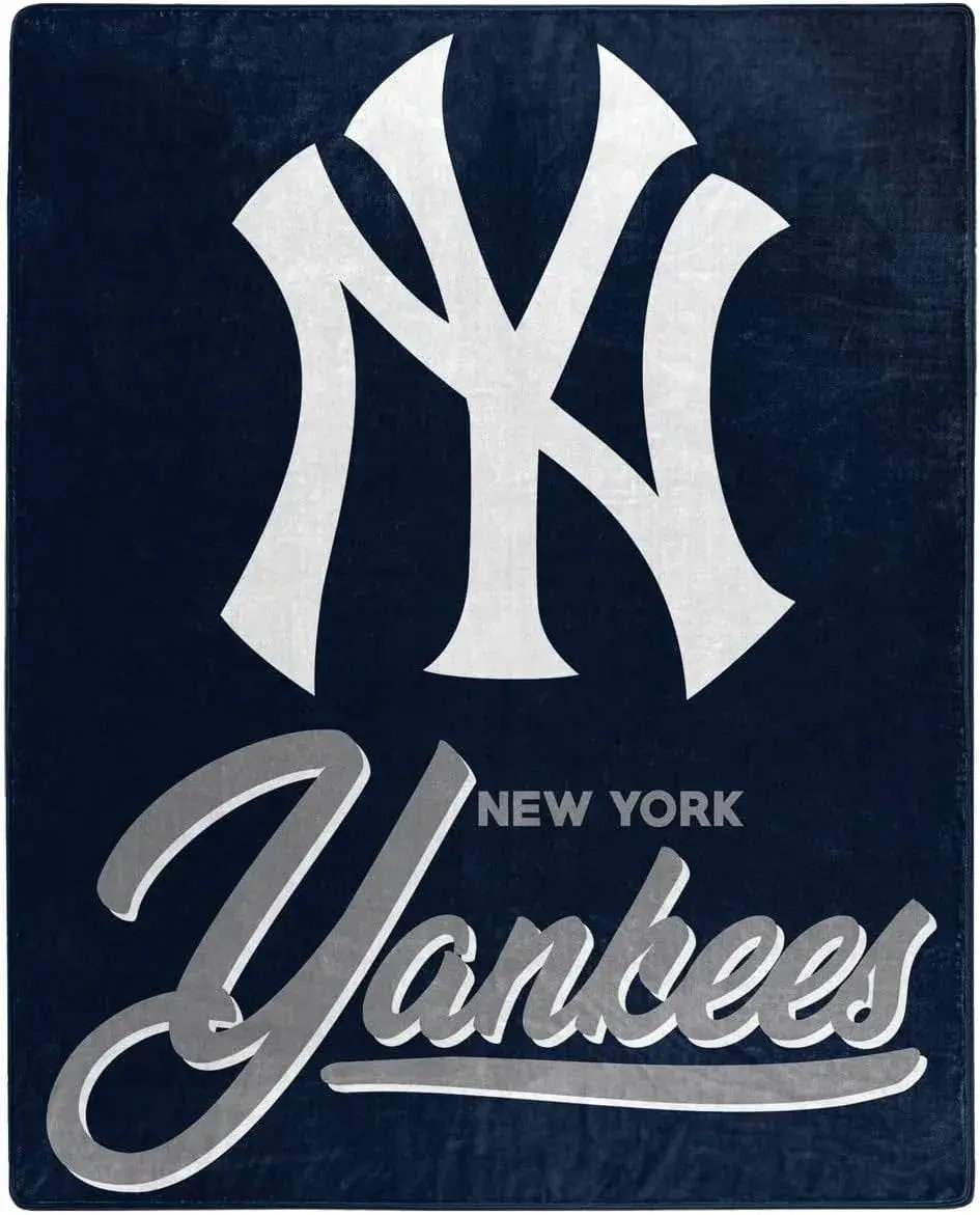 New York Yankees Raschel Blanket 50x60 Signature Design