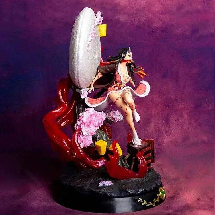 Nezuko Kamado Figure, LED Demon Slayer Kimetsu No Yaiba Figurines 12 in - Image 3