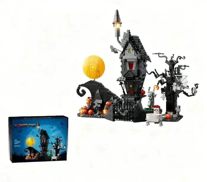 Nightmare Halloween Light Up Castle Building Block Set - Image 7