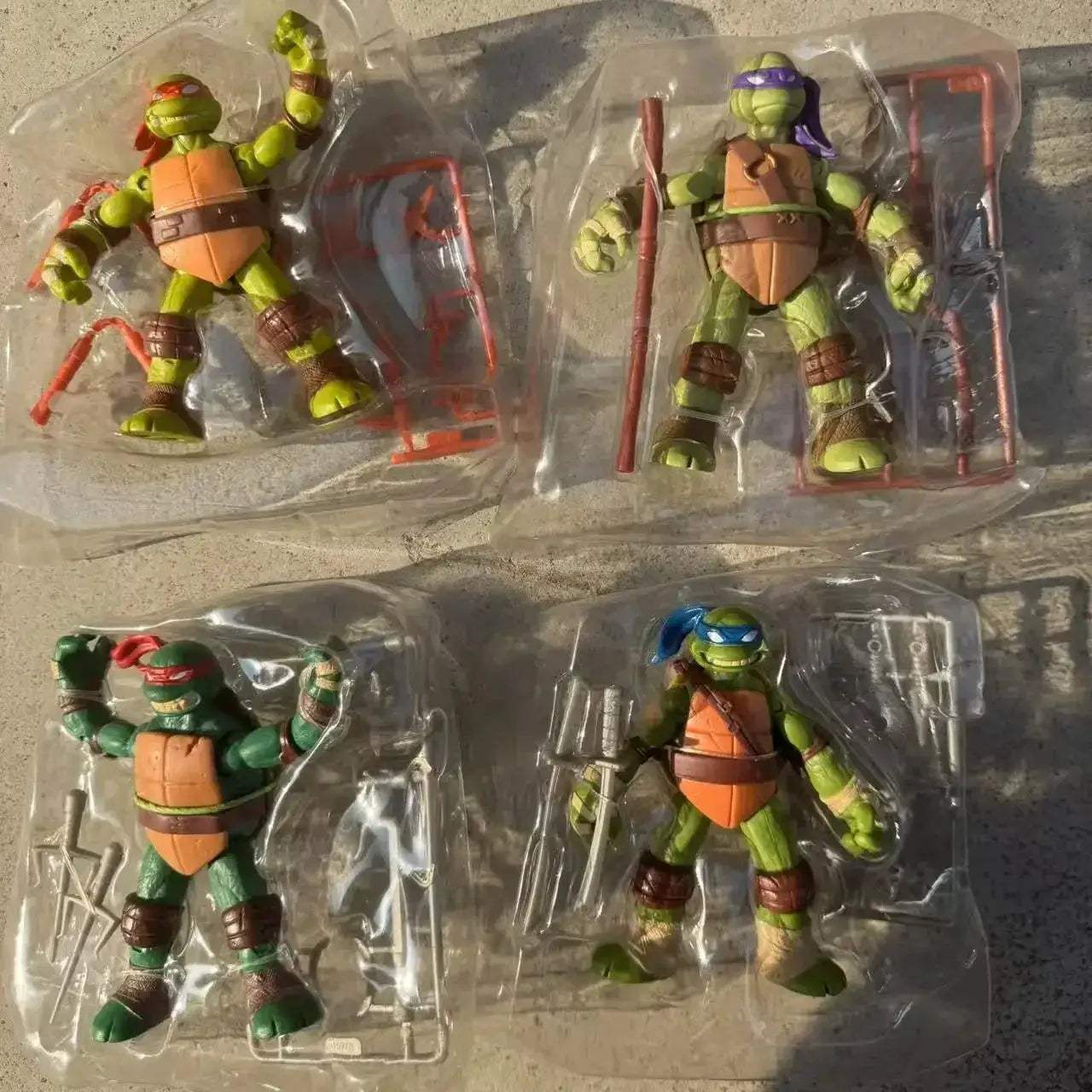 Ninja Turtles Movable Action Figures 4.5 Inch Playmates - Image 2