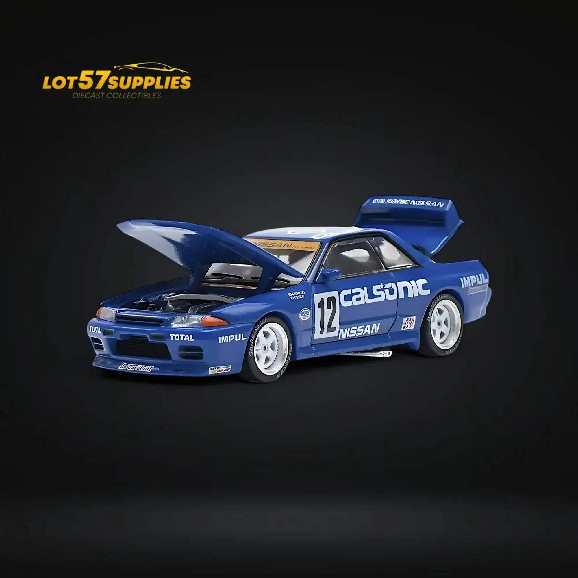 Nissan Skyline GTR R32 Diecast Model 64 Scale Openable Hood - Image 4