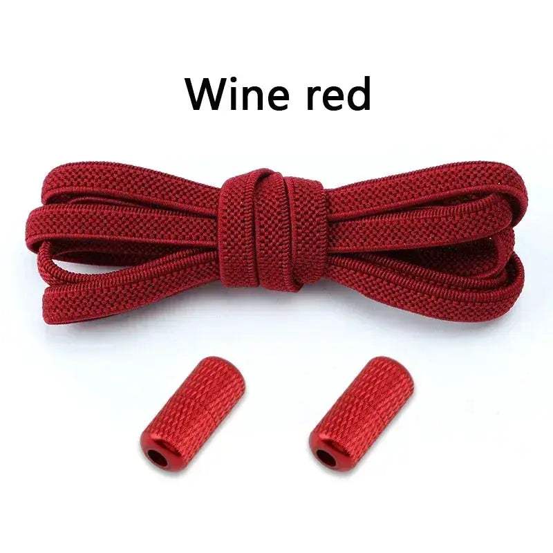 No Tie Elastic Shoelaces For Sneakers Flat Stretch Laces - Image 26