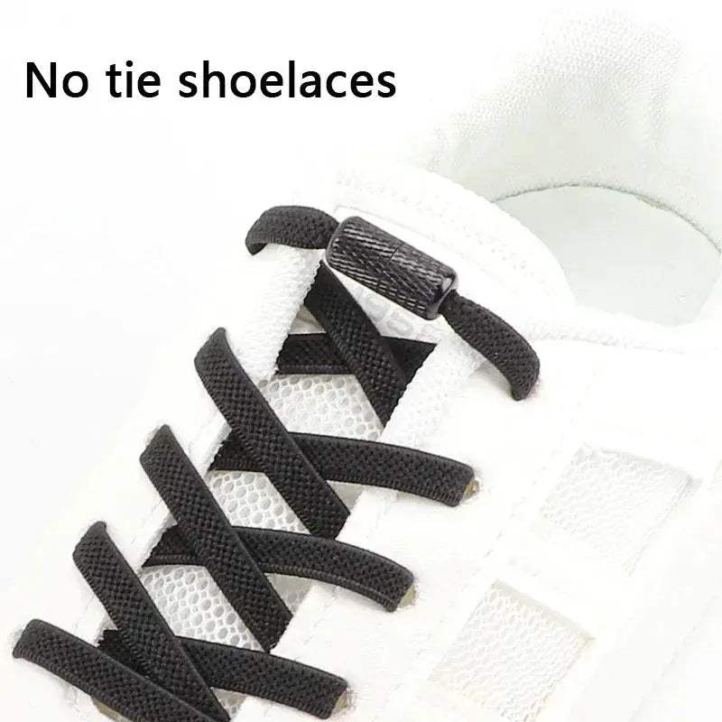 No Tie Elastic Shoelaces For Sneakers Flat Stretch Laces - Image 3