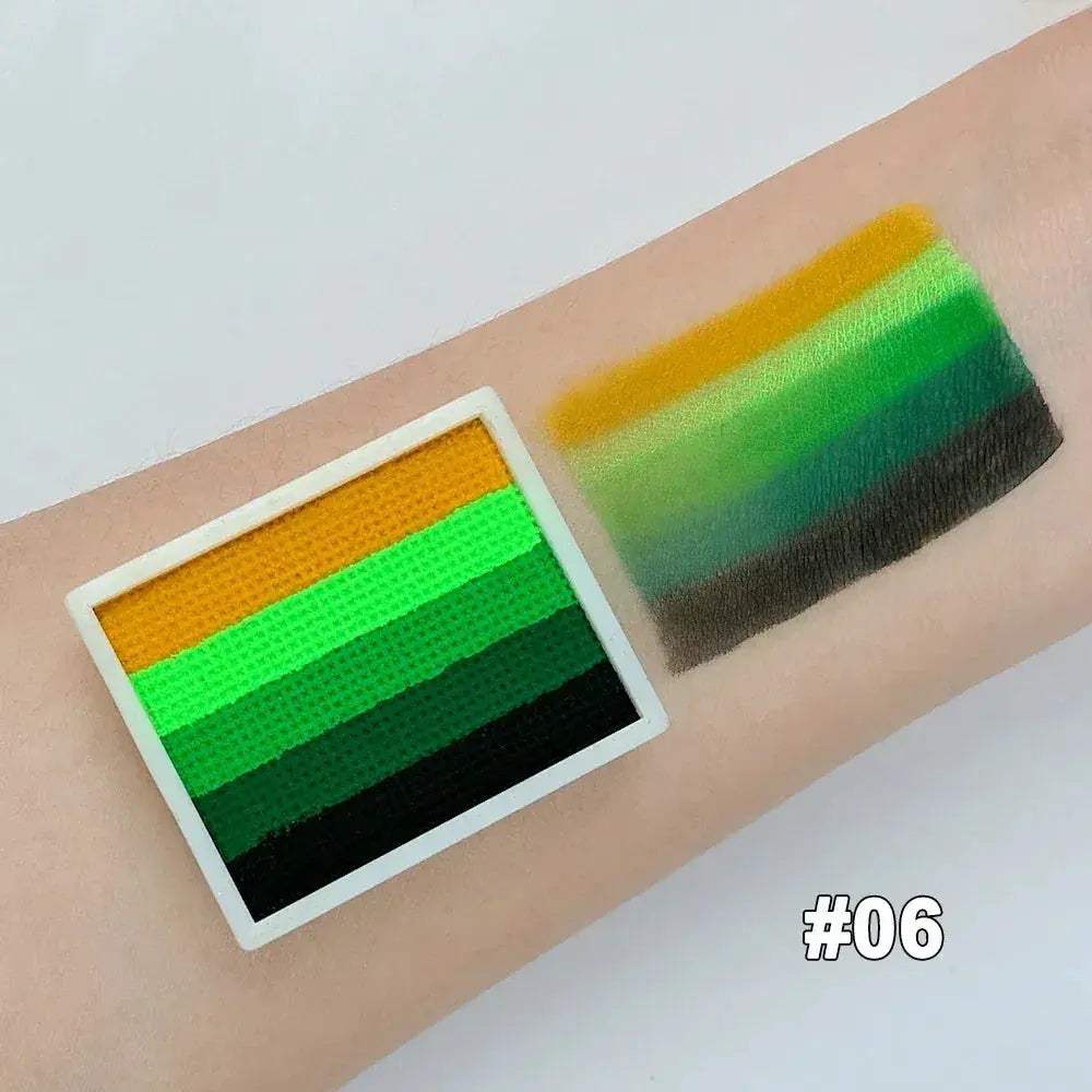 Non Toxic Water Soluble Rainbow Face Paint Palette - Image 11