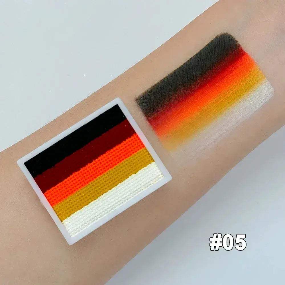 Non Toxic Water Soluble Rainbow Face Paint Palette - Image 12
