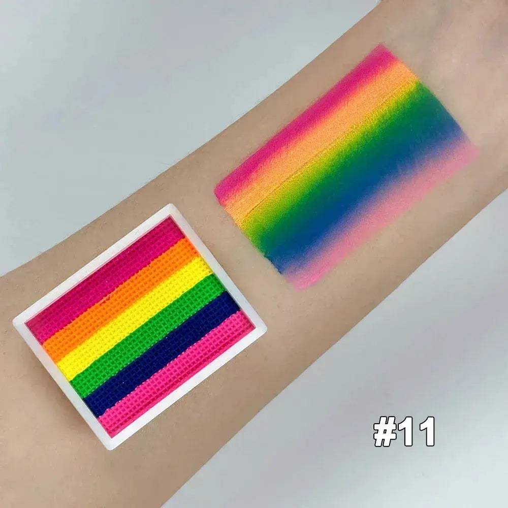 Non Toxic Water Soluble Rainbow Face Paint Palette - Image 13
