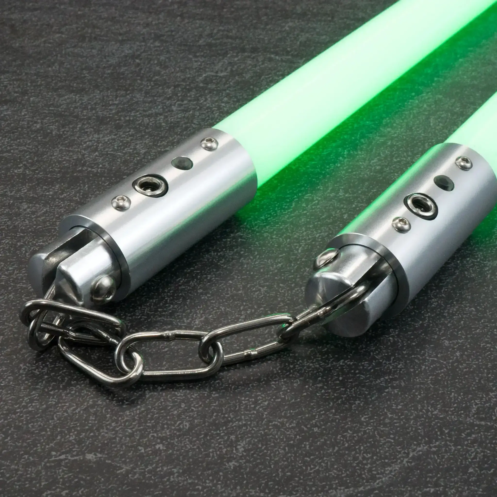 Nunchaku Lightsaber Set 35cm Glow Base Lit Cosplay Toy - Image 4