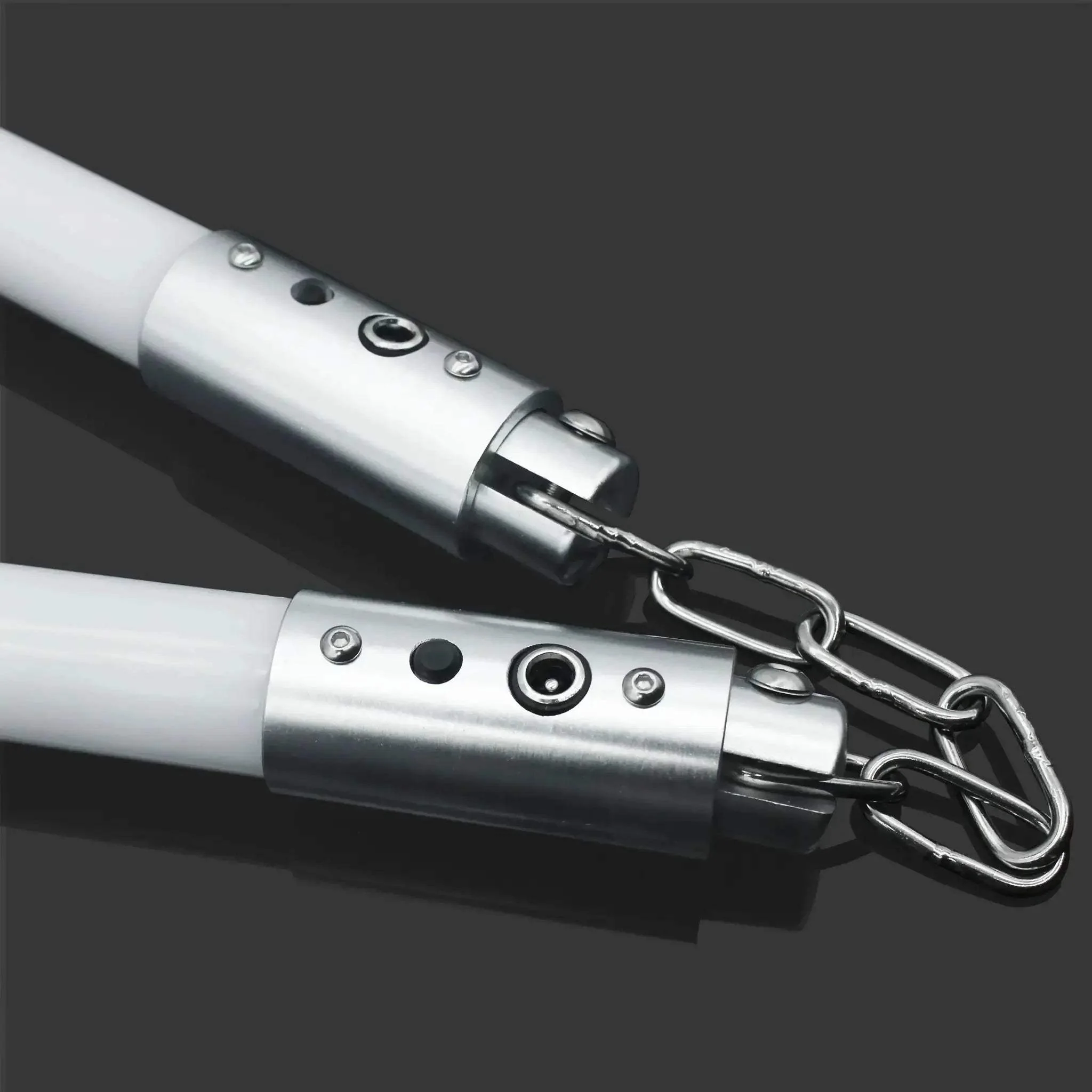Nunchaku Lightsaber Set 35cm Glow Base Lit Cosplay Toy - Image 7
