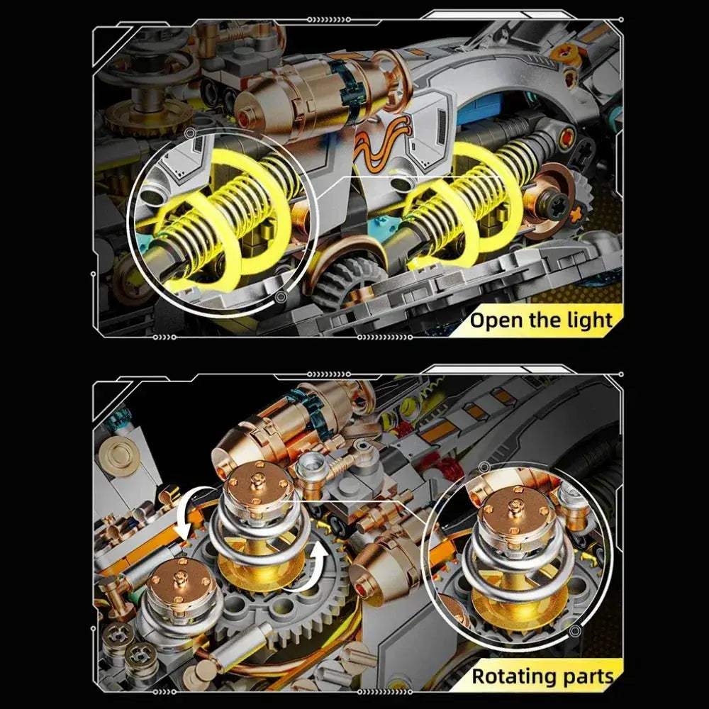 Ocean Life Mechanical Whale Blocks With Light Power Module - Image 5